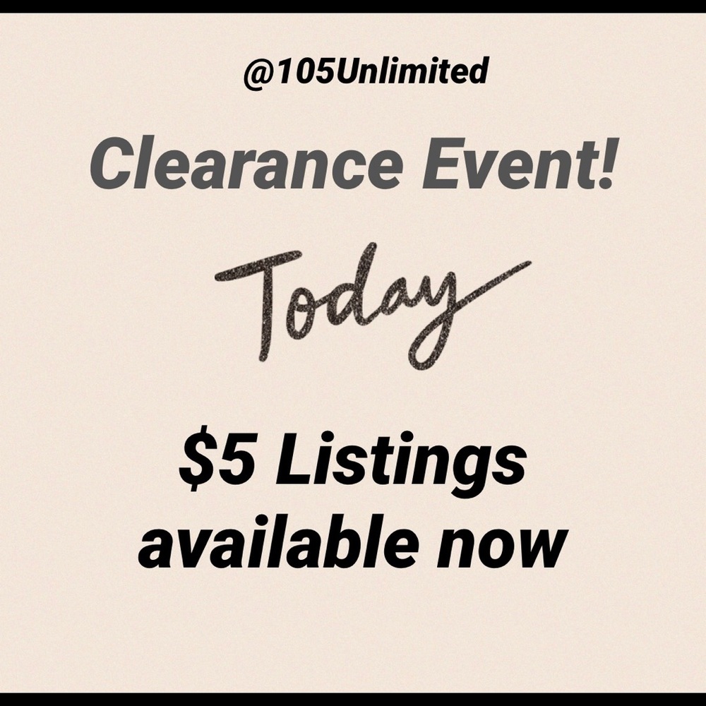 🧨 $5 Clearance Event - 60+ Items - Today Only! 🙌